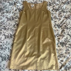 Talbots Pure Silk Gold Dress